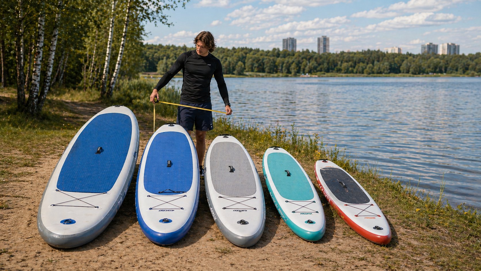 Иллюстрация к статье «Размеры SUP-доски»