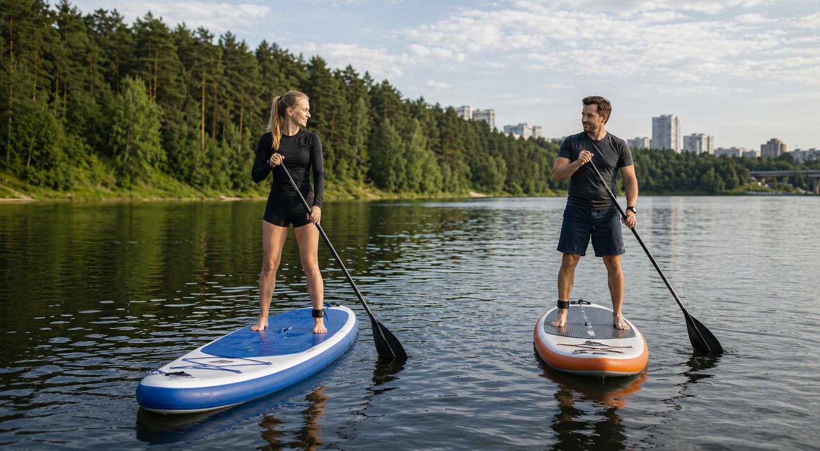 Тематическая иллюстрация к материалу «Размеры SUP-доски»