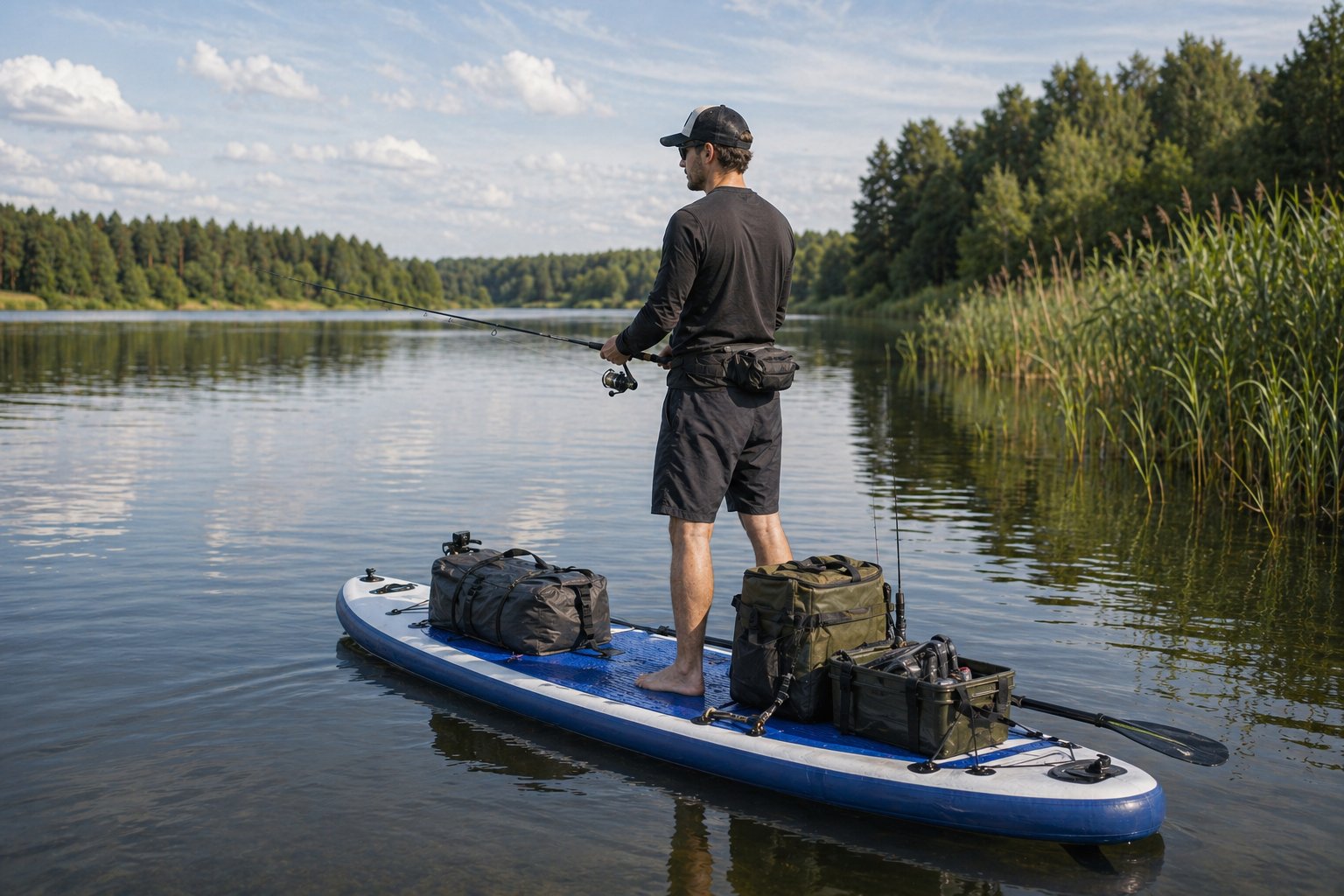 Тематическая иллюстрация к материалу «SUP для рыбалки и туринга»