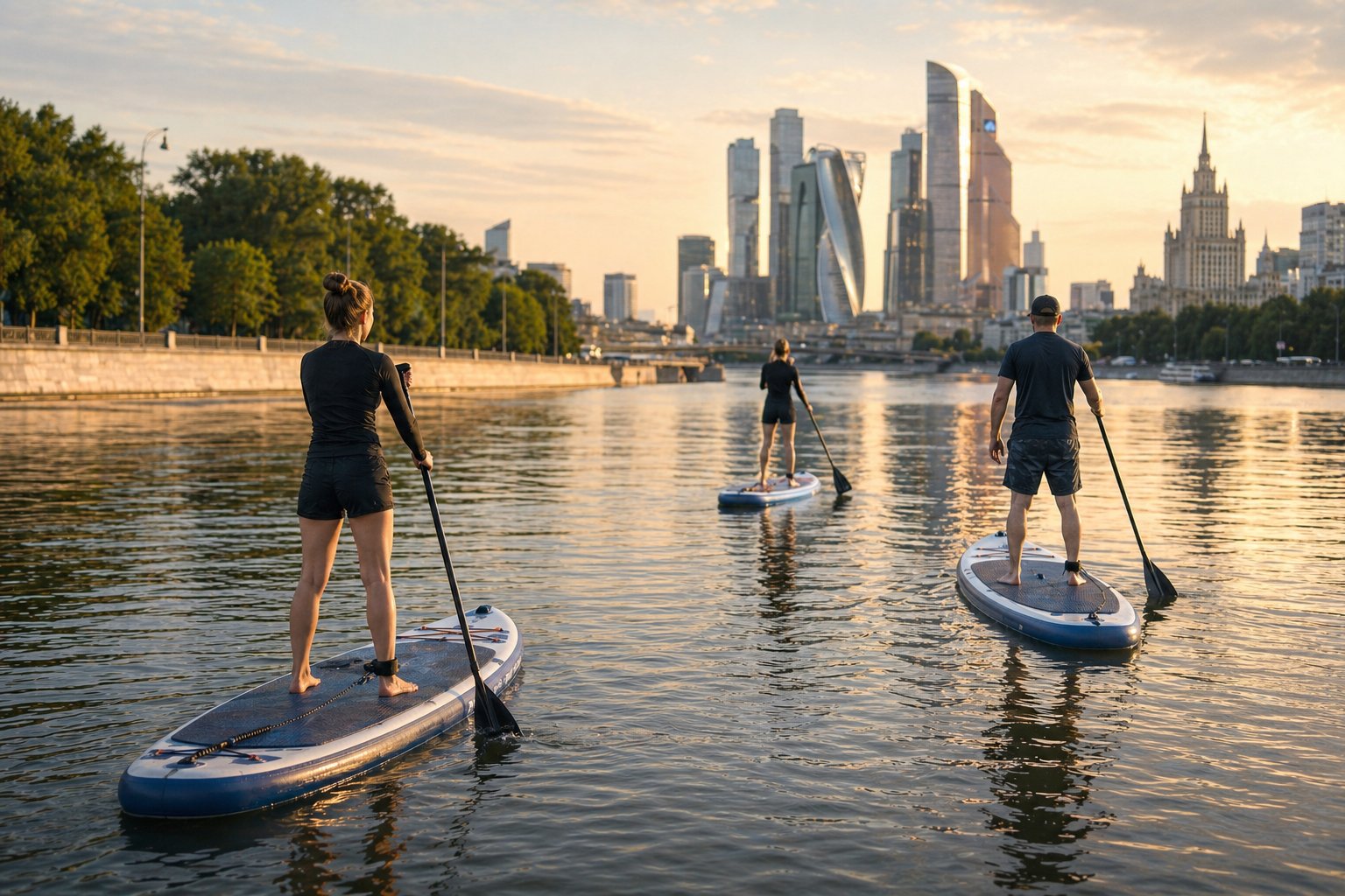 Иллюстрация к статье «SUP в Москве»