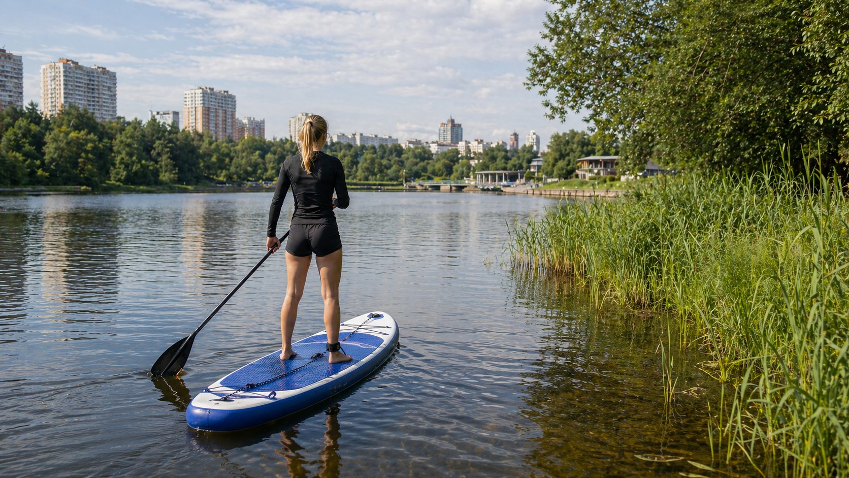 Тематическая иллюстрация к материалу «SUP в Москве»