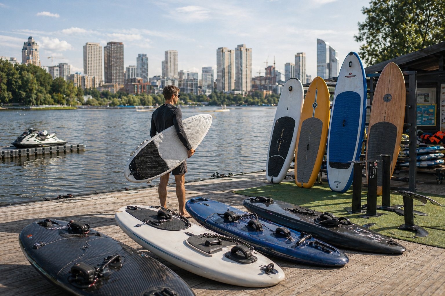Иллюстрация к статье «Доски для серфинга в Москве»