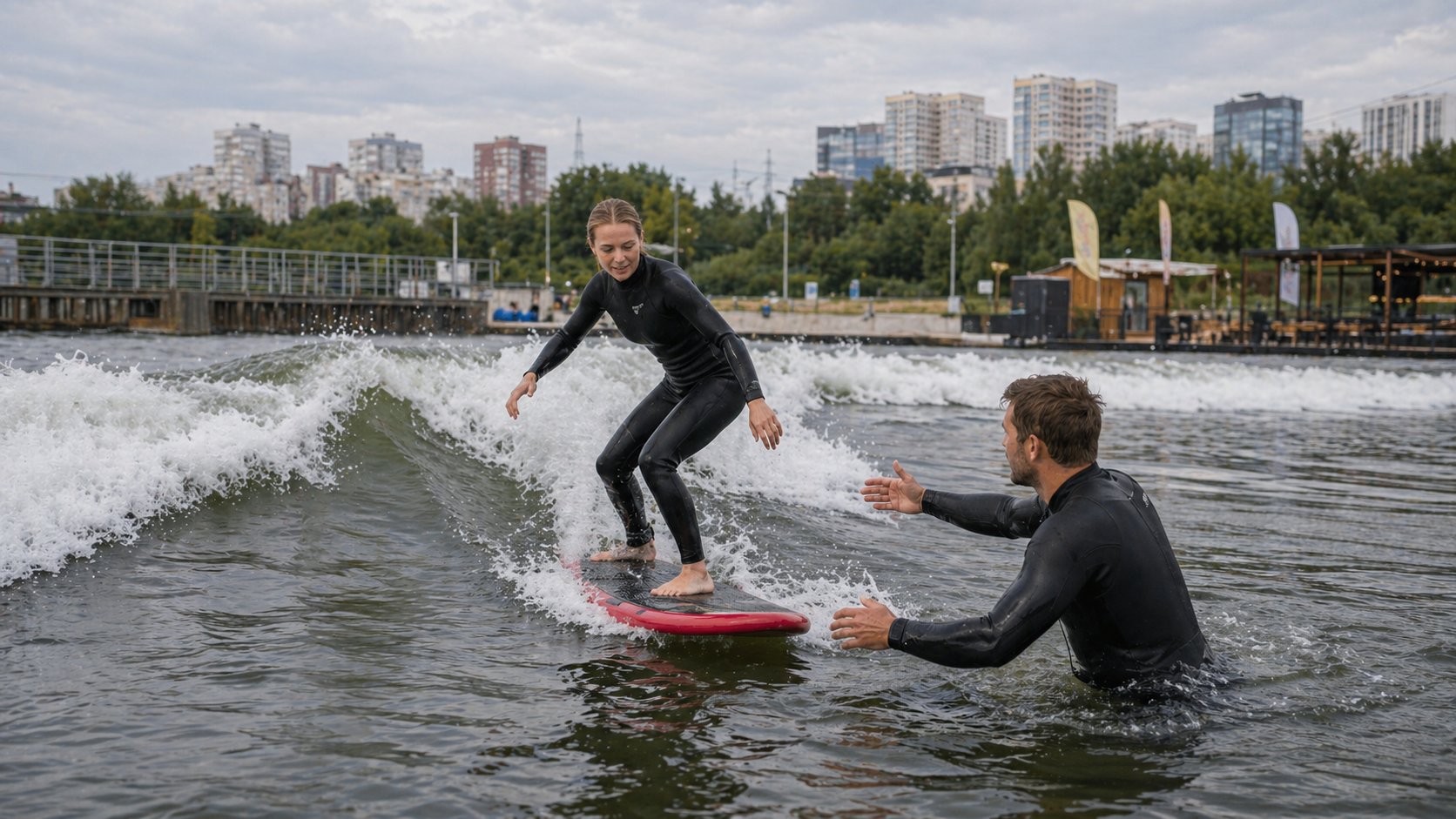 Тематическая иллюстрация к материалу «Серфинг в Москве»