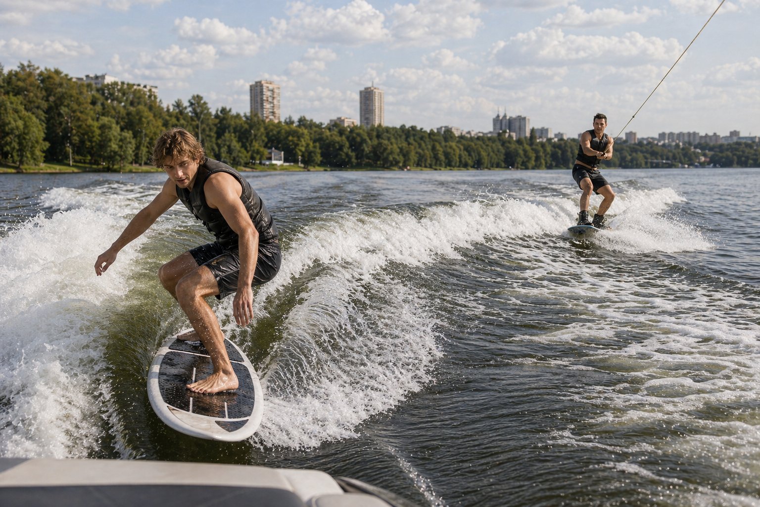 Иллюстрация к статье «Вейксёрф и вейкборд: в чём разница»
