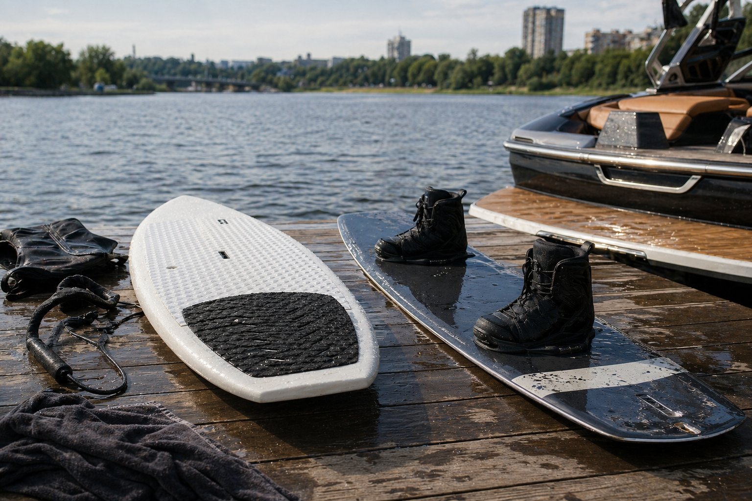 Тематическая иллюстрация к материалу «Вейксёрф и вейкборд: в чём разница»