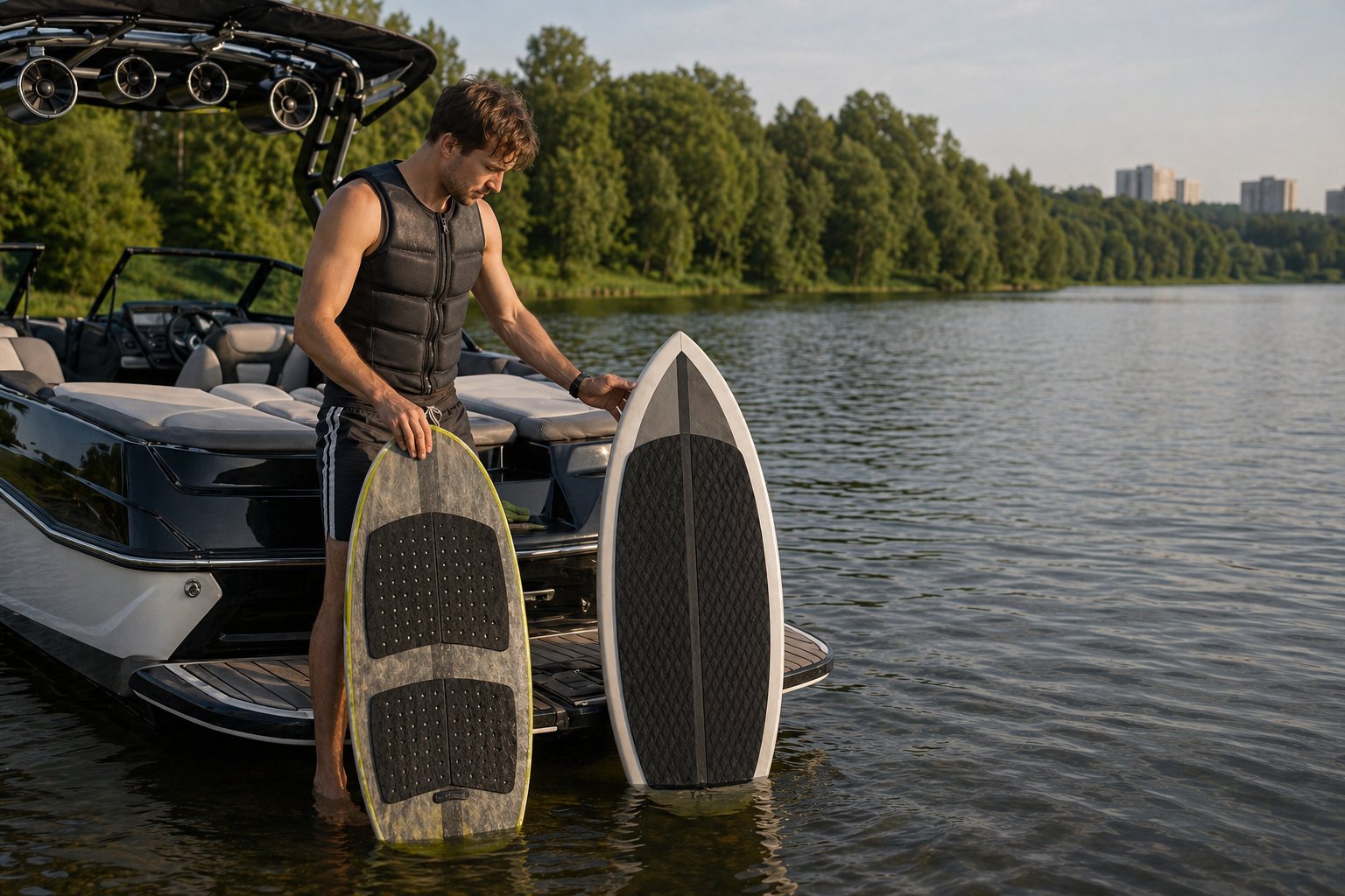 Тематическая иллюстрация к материалу «Вейксёрф: доски и снаряжение»