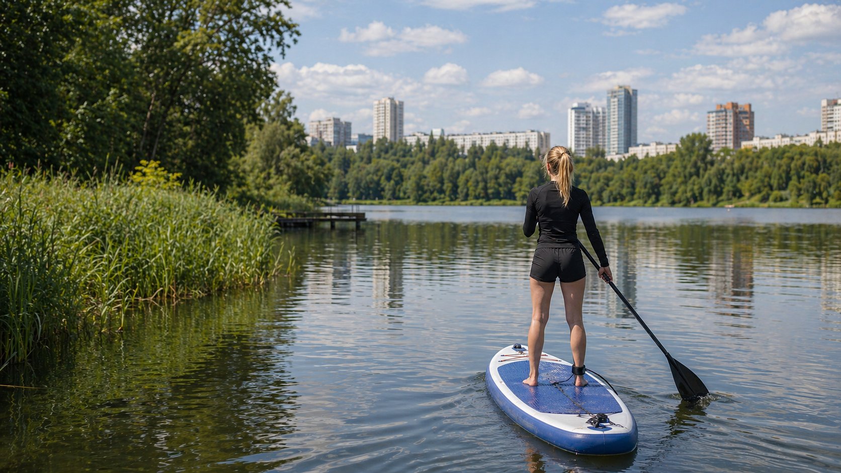Тематическая иллюстрация к материалу «Где кататься на SUP в Москве»